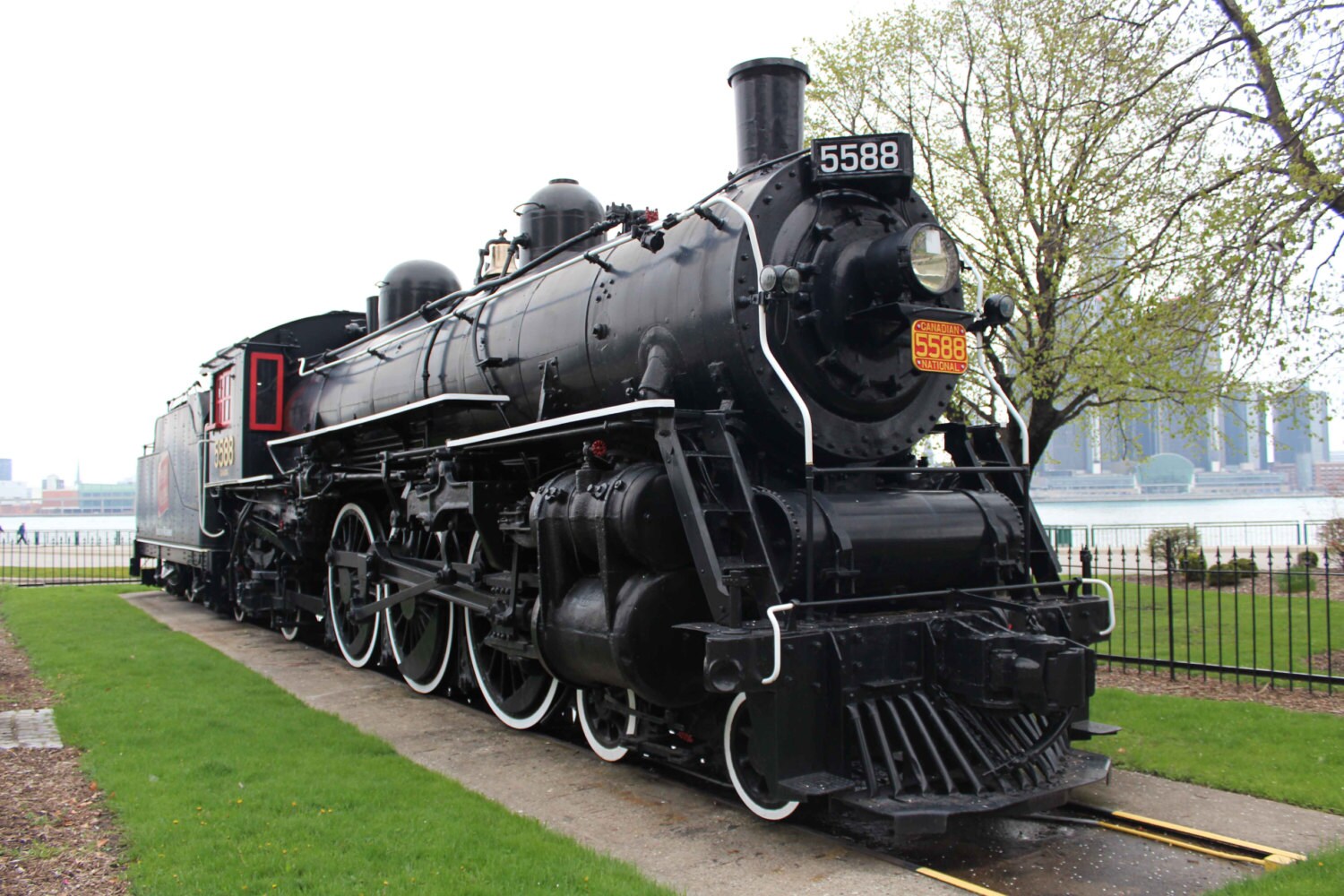Spirit of Windsor a historic 1911 steam train locomotive CN