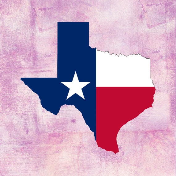 Download Texas state map with flag SVG Studio 3 DXF AI ps by ...