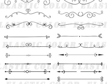 Divider svg clipart - text divider vector decoration element digital download svg, png, dxf, eps