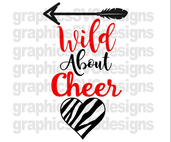 Wild About Cheer SVG File For Cricut and Cameo DXF for