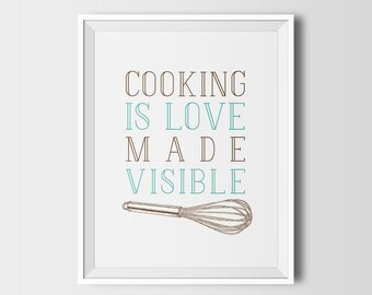 Cooking quote | Etsy