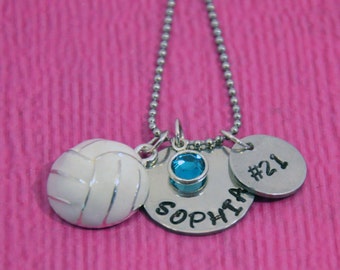 Volleyball Necklace | Volleyball Gifts | Gift for Volleyball Player | Volleyball Gift for Girl | Volleyball Charm | Volleyball Jewelry |