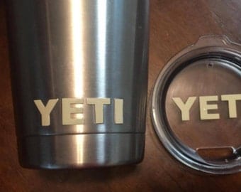 30 oz Yeti Decal / Yeti Lid Decal / Yeti Cup Decal / Yeti Rambler Decal / Yeti Logo / Yeti Logo Decal / Yeti Cup and Lid Decal / Yeti Emblem