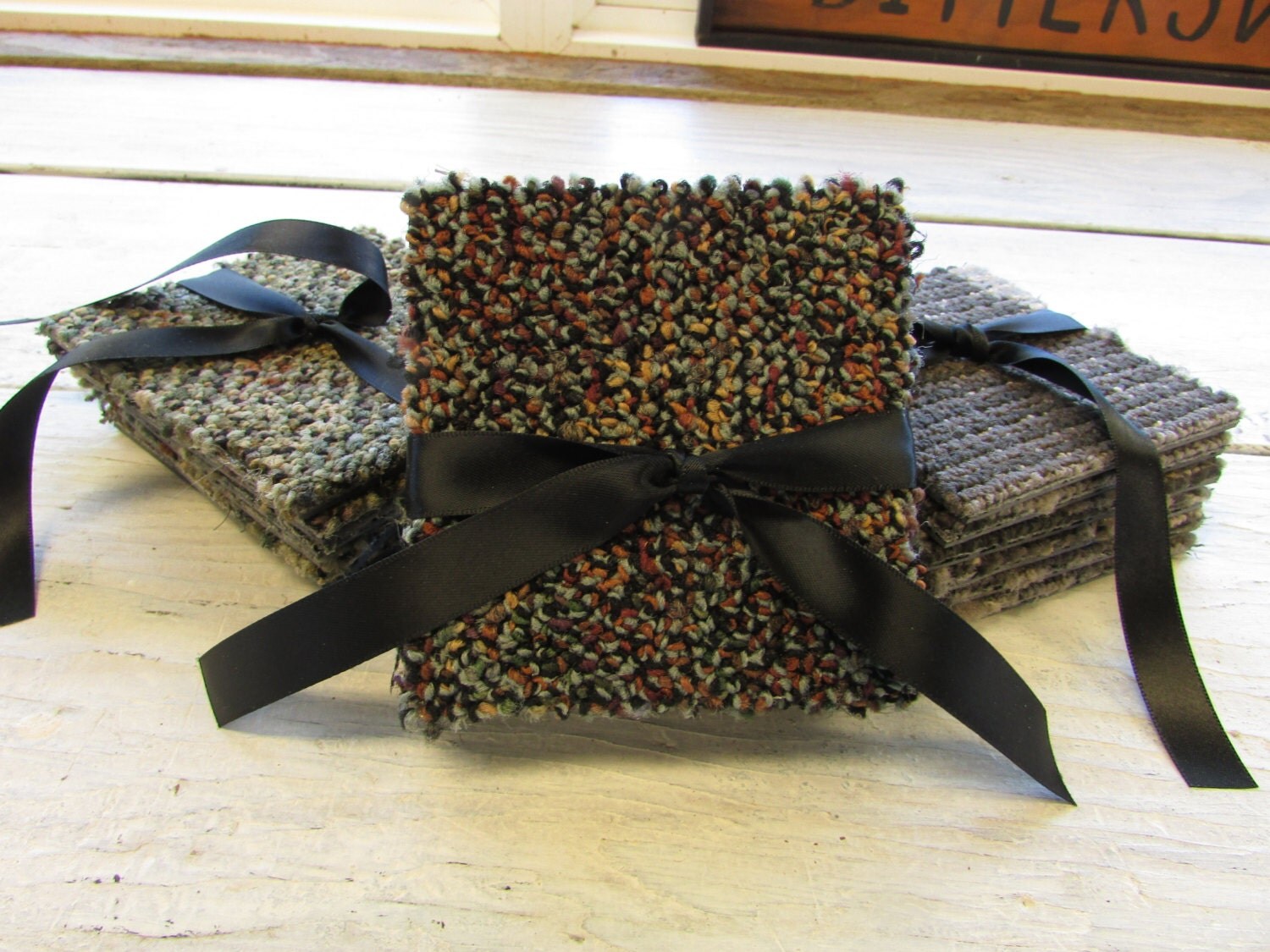 Carpet Coasters Square Coasters Multi Colored Coasters