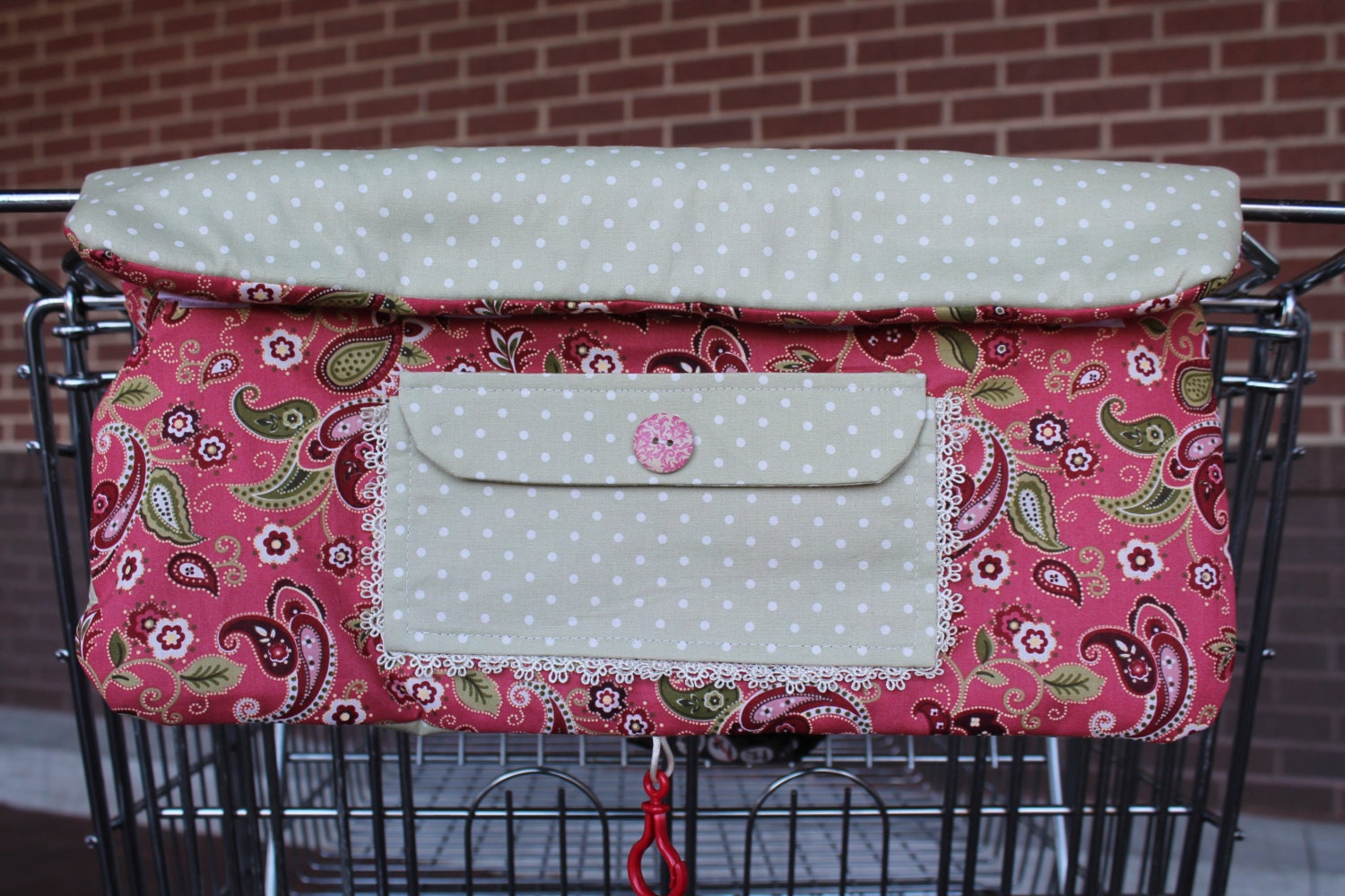 Shopping cart handle cover