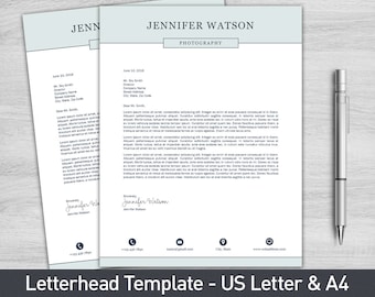 how to type a letterhead
