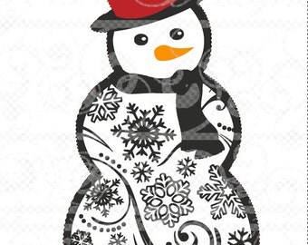 Download Frosty snowman svg | Etsy