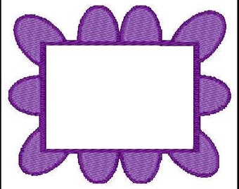 Fill Embroidery Design, Rectangle Monogram Frame, File, Digital, Download, Machine