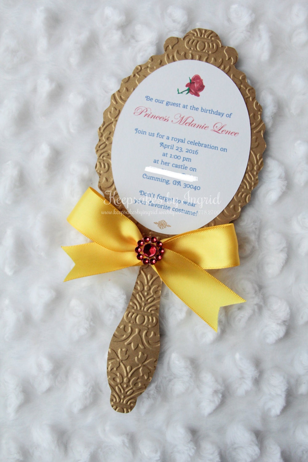 Princess Mirror Invitations 3