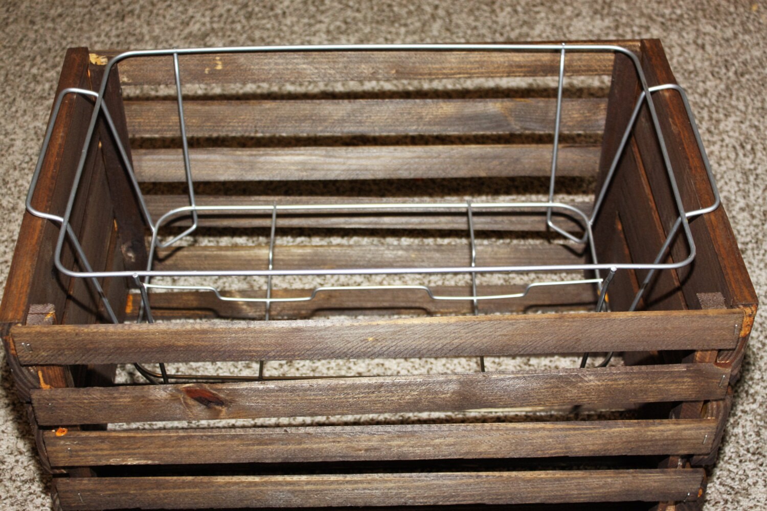 Rustic Chafing Dish small wood