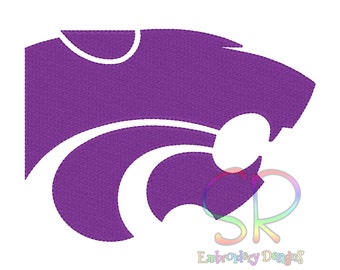 9 Size Kansas State Wildcats Embroidery Designs College Football Logo Embroidery Design Machine Embroidery - Instant Download