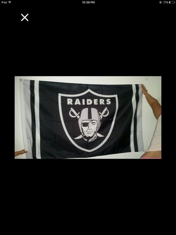 3x5 Oakland Raiders Flag Banner by Johannaandstuff on Etsy