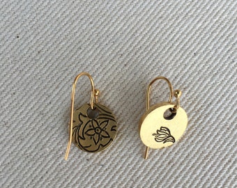 Orecchini Legno Girasoli Stile Retro - 3 Paia Clip-on Nero Giallo | Acciaio Inox Ipoallergenico