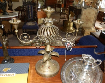 Rare Antique Fedral Era Candelabra Centerpiece