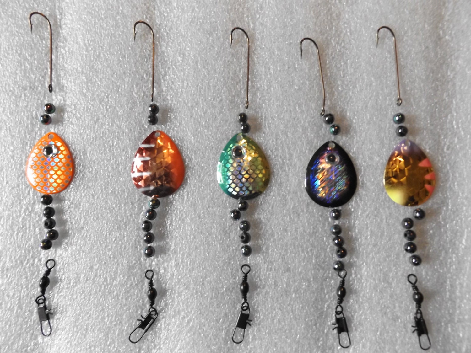 ON SALE 5 Pack Tssully Custom Painted Walleye Crawler Harness mpn5CH