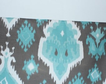 White ikat curtain | Etsy