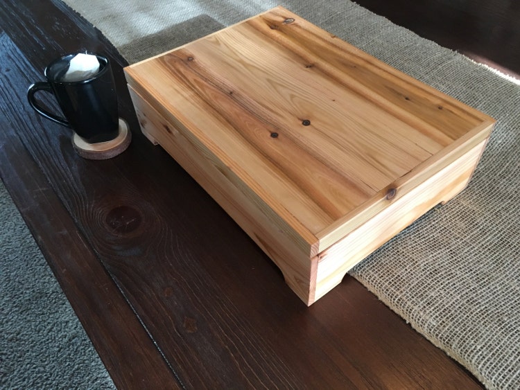 Rustic Cedar Tea Box Gifts for Home by NAllenWoodCrafting