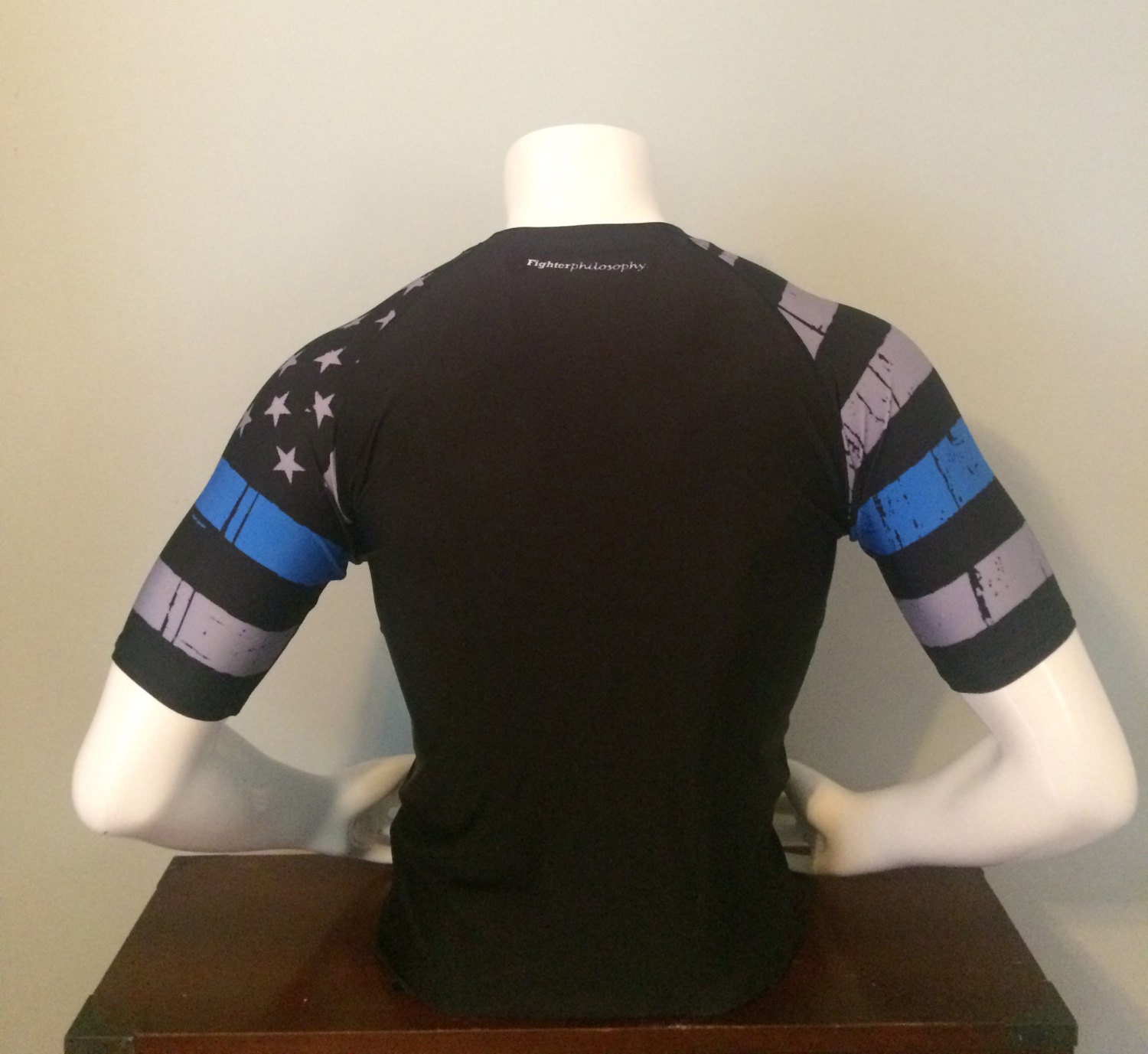 Rash Guard Police Thin Blue Line MMA Jiu Jitsu Sports
