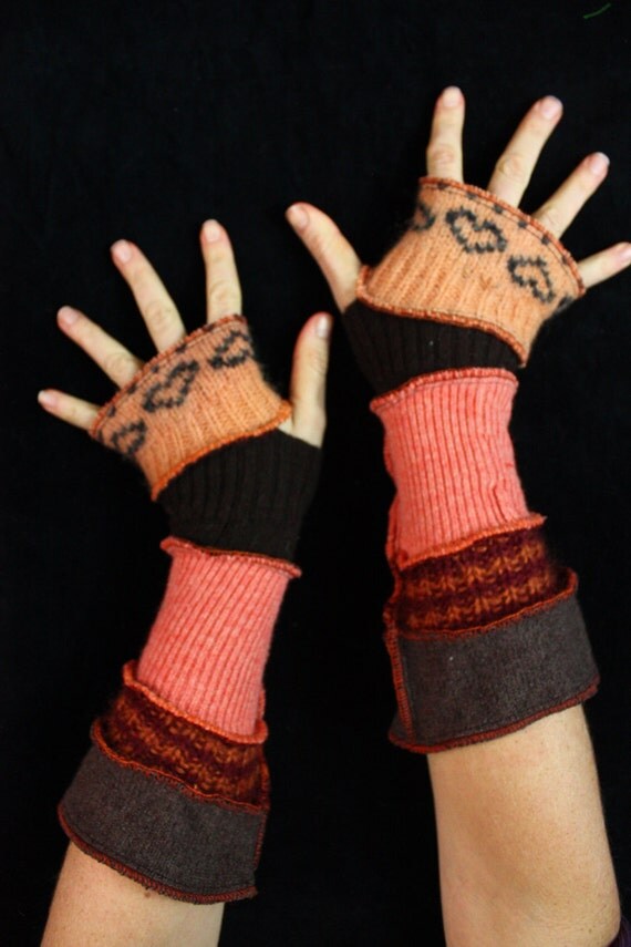 Arm Warmers made from upcycled sweaters