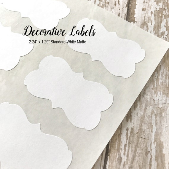 White Decorative Stickers Blank Stickers Labels DIY