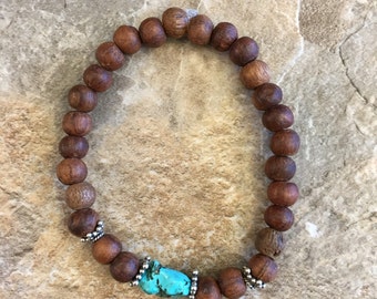 Red mix stretchy bracelet *** stone main image 0