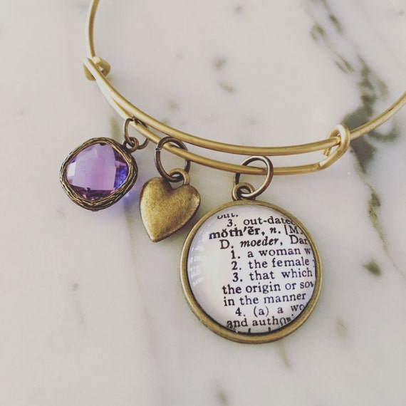 Mother Definition Charm Bracelet Personalized Definition