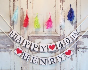 Happy Birthday banner, Happy Birthday personalized, Personalized banner, Birthday Decorations, Birthday banner,Personalized Birthday Banner