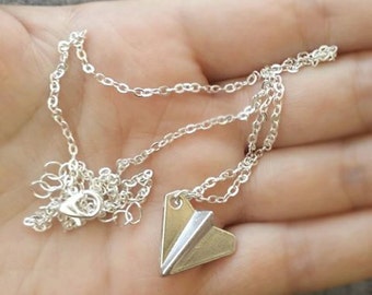 One Direction Harry Paper Airplane Pendant Necklace, Fan Jewelry, Paper Airplane, Necklace, 1D Jewelry