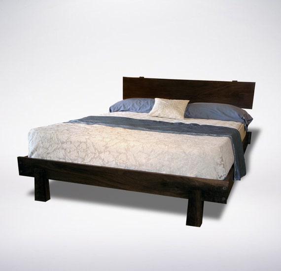 Enso Platform Bed Modern Rustic Asian twin full double queen