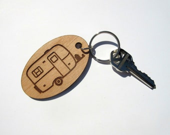 Scamp Camper Key Fob, Casita Trailer, Burro Camper, Boler Camper, Egg Camper, Camper Keyring, Trailer Key Fob, Camping Gift, Camper Decor