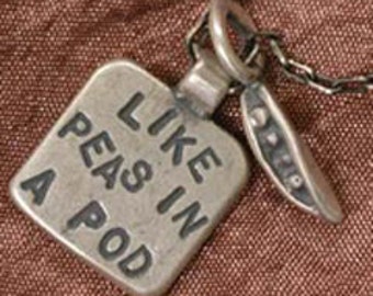 Like peas in a pod bracelet or necklace.