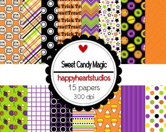 Digital Scrapbook Sweet Candy Magic- INSTANT DOWNLOAD