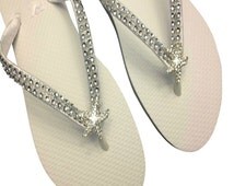 Popular items for beach wedding flip flops on Etsy