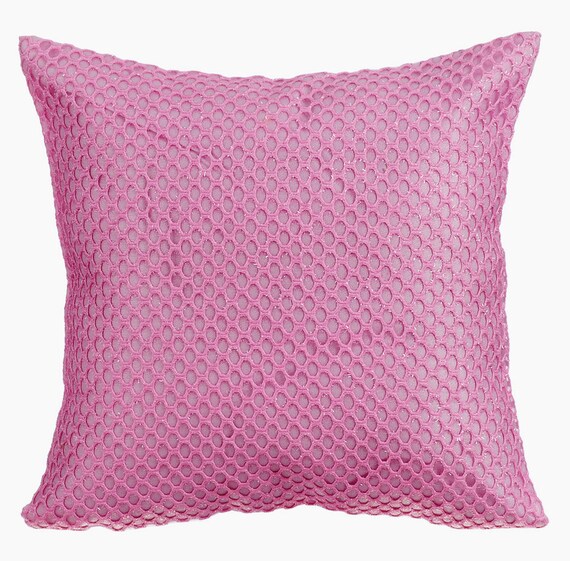 Pink Couch Sofa Cushion Covers 16 x 16 Pillow Covers Pink