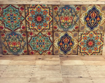Hamsa Wall Decor hamsa wall art set old moroccan wall art moroccan blocks set Hamsa Wall Decor hamsa wall art set old moroccan wall art moroccan blocks set