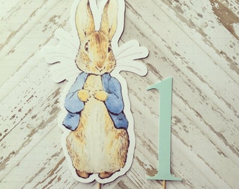 Peter Rabbit Cake Topper- smash cake, first birthday