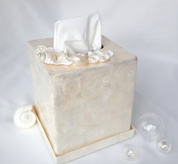 Beach Decor Kleenex Box Cover Nautical Decor Tissue Box