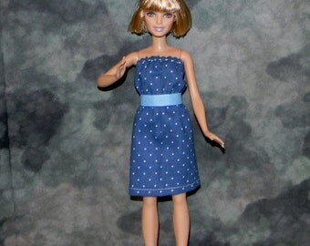 PB1-06) NEW PETITE Barbie clothes, 1 summer dress with belt