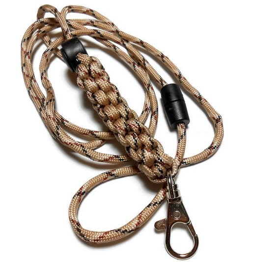 Mens Lanyard Paracord Lanyard Paracord by PinkCloudsAndAngels
