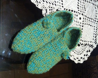 Items similar to crochet slippers, crochet clogs, mules, wool slippers ...