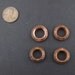 thumbnail image 2 of Copper Ethiopian Wollo Rings Beads – 9mm Large Hole, Set Of 5 – Handmade 2 of 4
