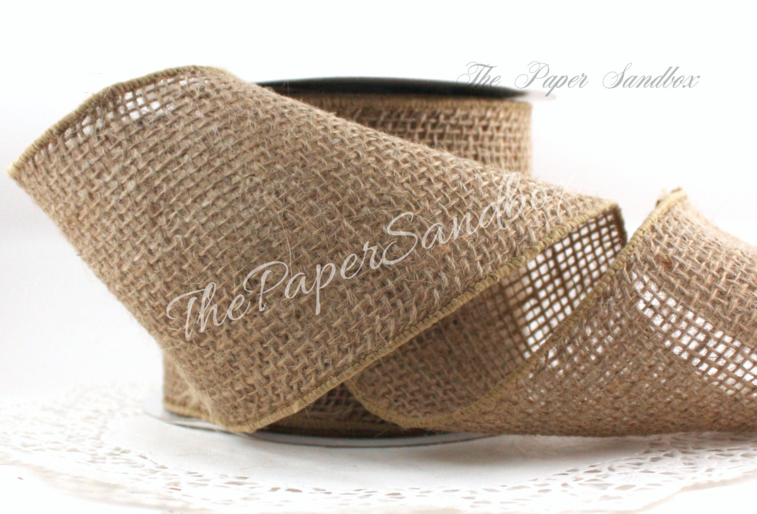 Wired Burlap Ribbon Wide Burlap Ribbon 4 wide