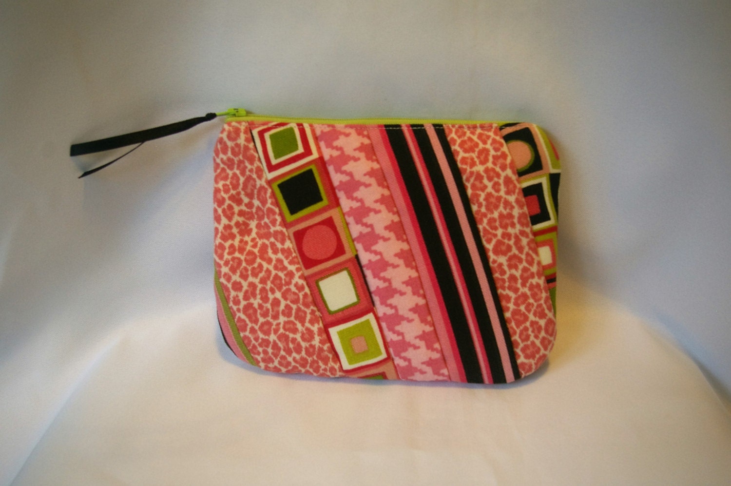Small Patchwork Zipper Pouch/Diabetic Supply Bag/First Aid
