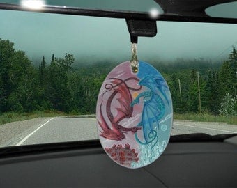 Double Dragons Car Charm/Yule Ornament