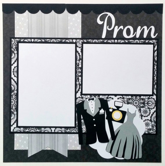 Prom scrapbook layout 12x12 premade scrapbook by ohioscrapper