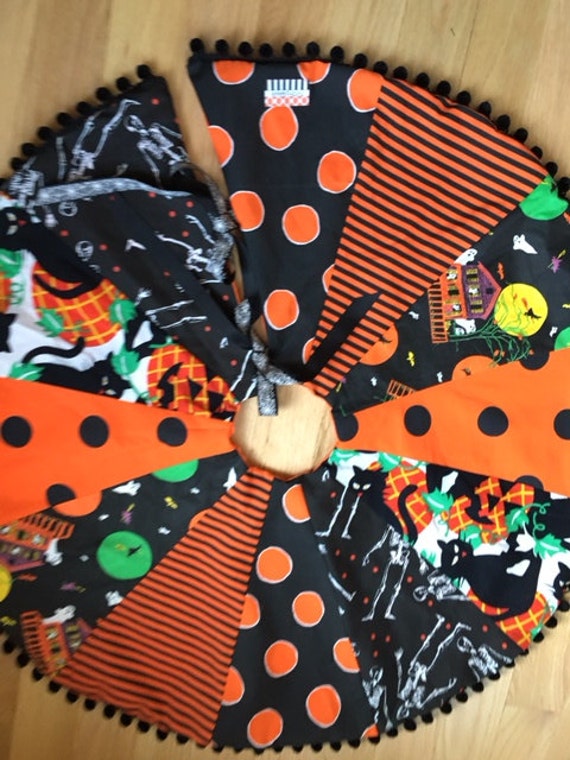 Halloween Tree Skirt
 Halloween Tree Skirt Reversible Patchwork 35 Diameter