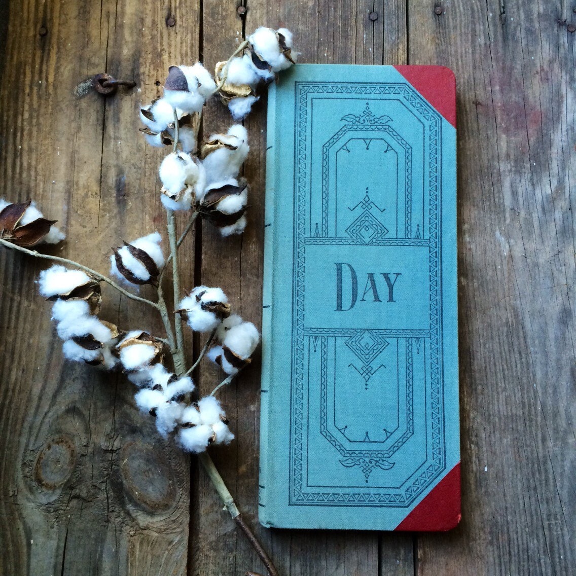 Vintage Journal Day Ledger Book Scrapbooking Altered by veraviola