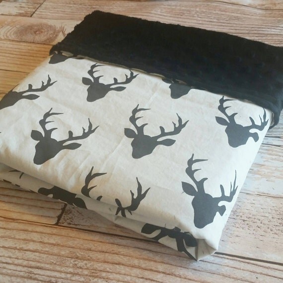 Boys Baby Blanket Deer Baby Blanket Minky Baby Blanket