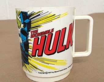 Vintage Plastic Hulk Cup
