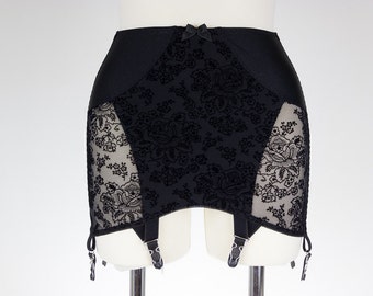 Black WANDA Open Bottom Girdle Pull On Light Control OBG size S-2XL